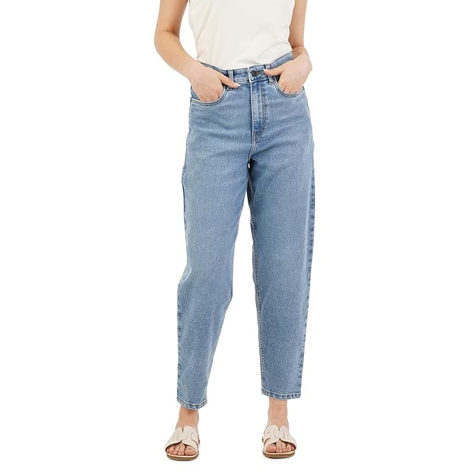 Women's Stretchable Barrel Fit Jeans - High-Rise