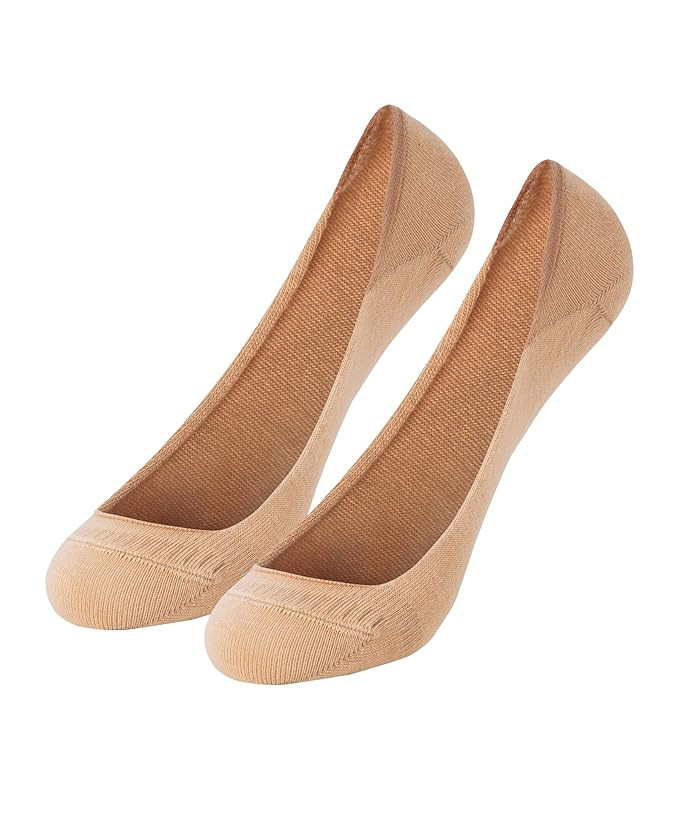 Women's Compact Cotton Stretch No Show Socks With Stay Fresh Treatment