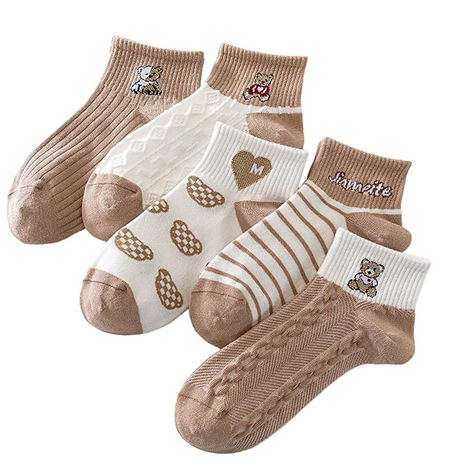 CABOODLES Women's and Girls Cotton Ankle Length Socks
