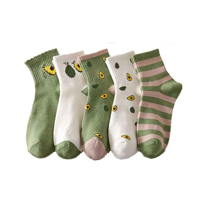 Women Calf Length Cute Socks